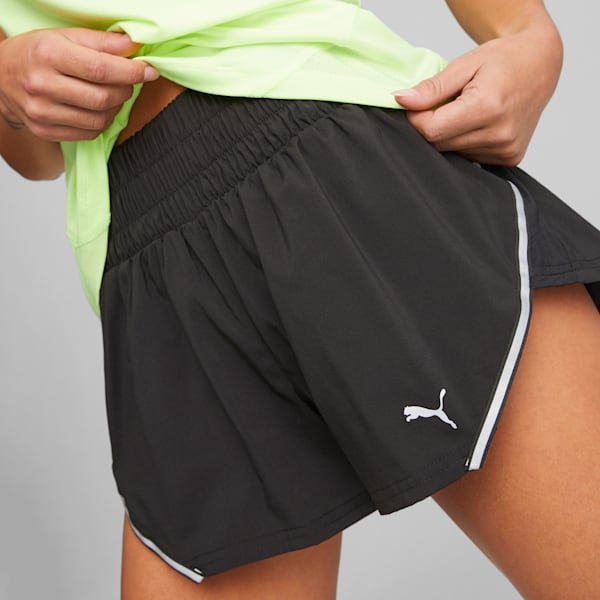 RUN Woven 3" Running Shorts Women, PUMA Black
